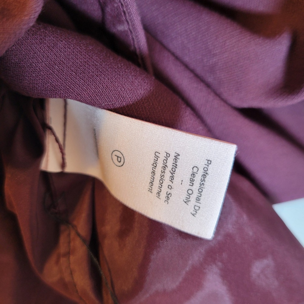 Cinq a Sept Womens Plum Piper Tank Ruffle Midi Dress Size 6 Purple Career Party - Picture 5 of 10